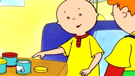 Caillou And The Jar Crafts Caillou Cartoon Youtube