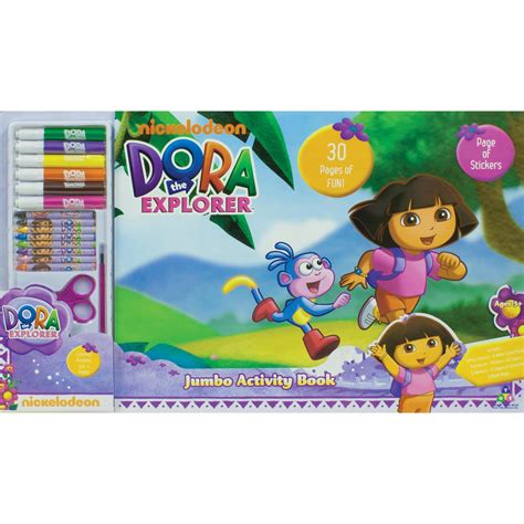 Dora The Explorer Jumbo Activity Book Coloring Activity Set 3 Years And
