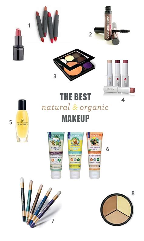 The Best Natural And Organic Makeup Brands Green Cosmetics Products