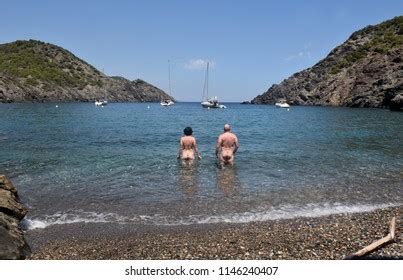 Nudist Couple On Beach Cala Taballera Stock Photo Shutterstock