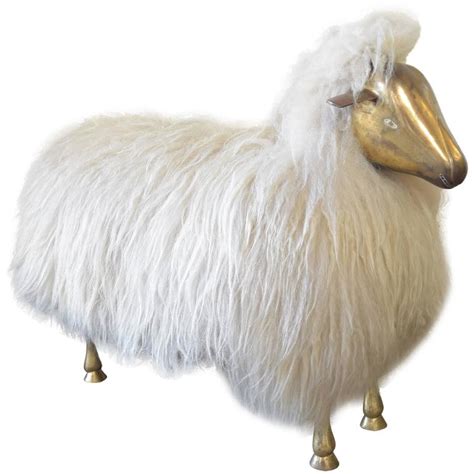 Les lalanne, as they were known, lived and worked at a rambling property at ury, near fontainebleau, creating their surreal there are cabbages on legs, and sheep sculptures graze in the courtyard. Brass Lamb Sculptural Ottoman Manner of Claude Lalanne at ...