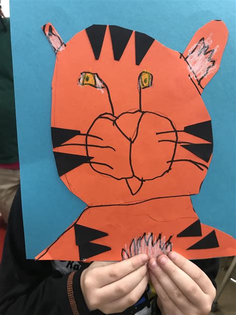 Elements Of The Art Room Kindergarten Tiger Collage