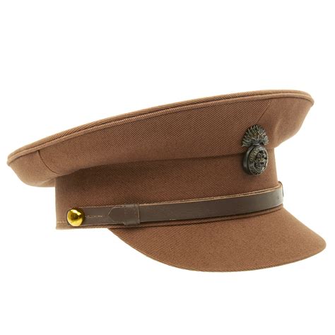 British Wwi Officer Service Dress Peaked Cap Size Us 7 14 58cm Ebay