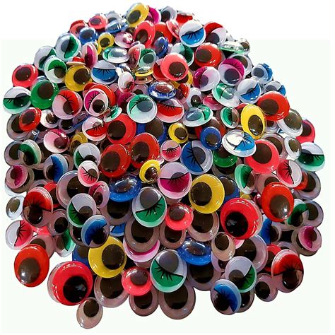 400 Self Adhesive Wiggle Wiggly Googly Sticky Eyes Assorted Types And