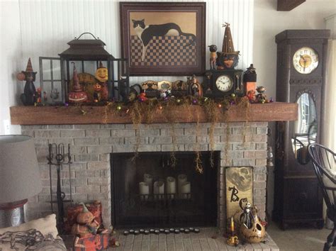 Halloween Fireplace Halloween Fireplace Holiday Fireplace Decor
