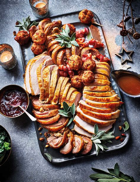 Christmas Roast Turkey With Sage Stuffing Recipe Sainsbury`s Magazine