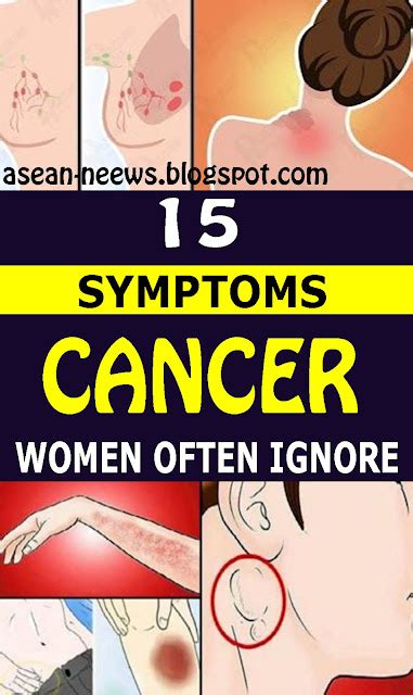 15 Cancer Symptoms Women Often Ignore
