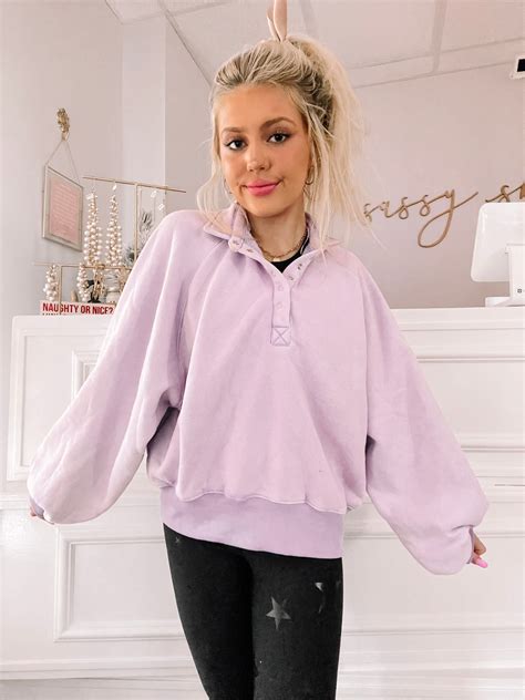 Brynn Pullover Top Lilac Cute Preppy Outfits Preppy Outfits