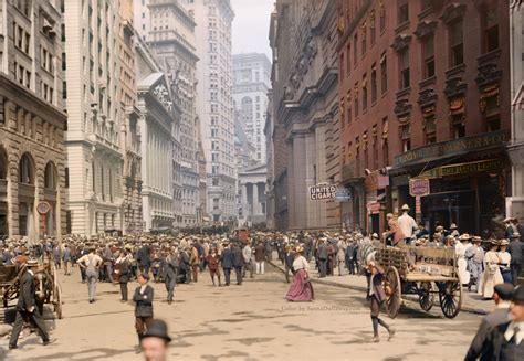 Picture Of The Day New York City 1900s Colorized Twistedsifter