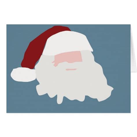 Minimalist Santa Claus Christmas Card Zazzle