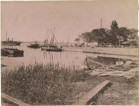 Albumen Photo Egypt Lake Timsah Circa 1880
