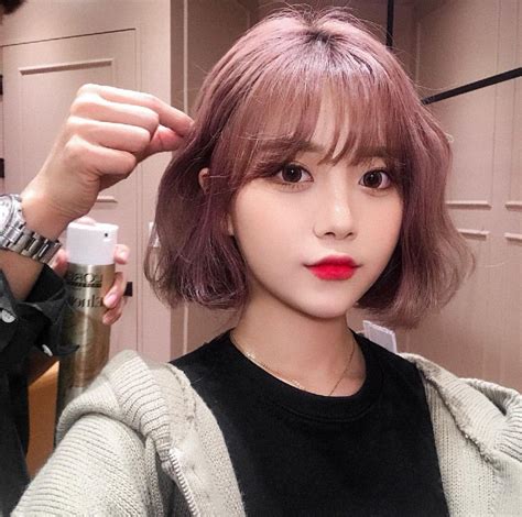 Korean Short Hair Bangs Asian Short Hair Short Hair With Bangs Girl