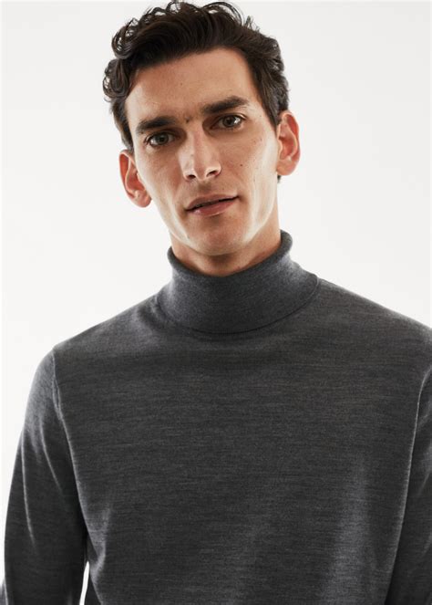 100 Merino Wool Turtleneck Sweater Men Mango Man Usa