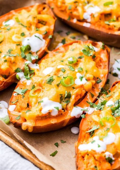 Cheesy Chipotle Lime Twice Baked Sweet Potatoes Recipe Runner