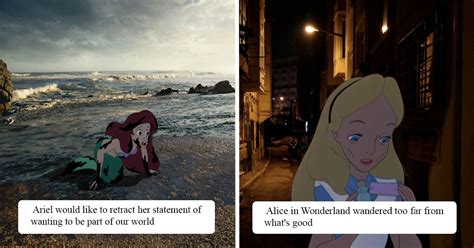 31 unhappily ever after disney illustrations that show how characters would do if they lived in