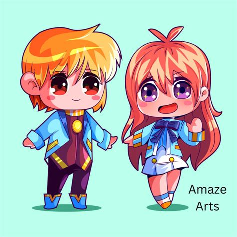Draw Your Character In Cute Chibi Anime Art Chibi Avatar By Marksm34