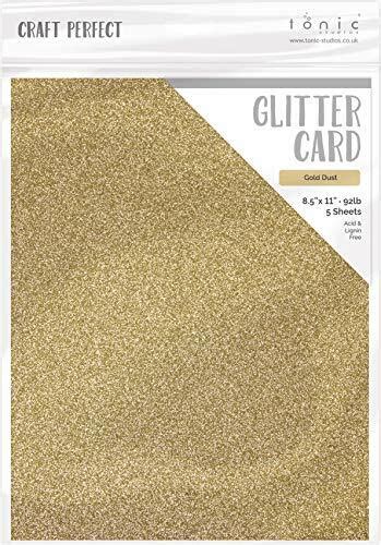 Craft Perfect 9960e Glitter Card 85x11 Gold Dust Simply Special Crafts