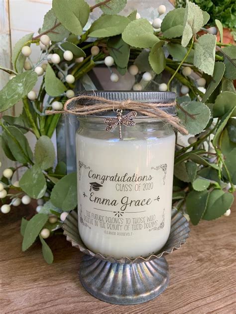 Because i'm the oldest sibling and she's the youngest, i've had a tendency to spoil her. Graduation Gift Custom Candle Personalized Graduate Gift ...