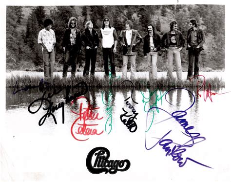 Chicago Full Band Signed 8″ X 10″ Photograph With Terry
