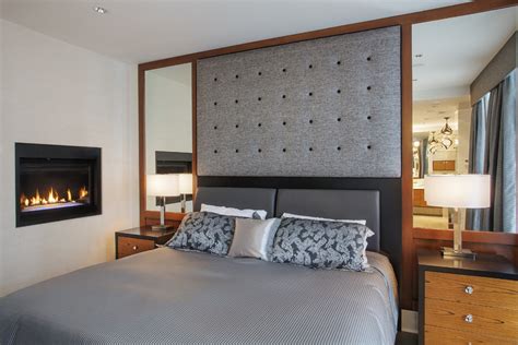 Modern wall stickers and creative bed headboard ideas bring innovative and personal designs into modern bedroom decorating, expressing your personality and saving money on traditional bed headboards. Superb napoleon fireplace in Bedroom Contemporary with ...
