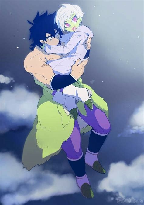 broly and cheelai dragon ball art dragon ball anime dragon ball