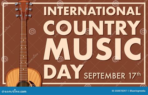 International Country Music Day Stock Vector Illustration Of