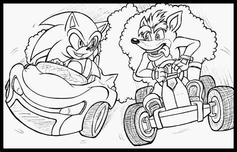 Sonic And Crash Go Racing Wip By Mel Sky On Deviantart