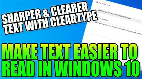 Make Windows 10 Text Clearer And Easier To Read Fix Blurry Text With