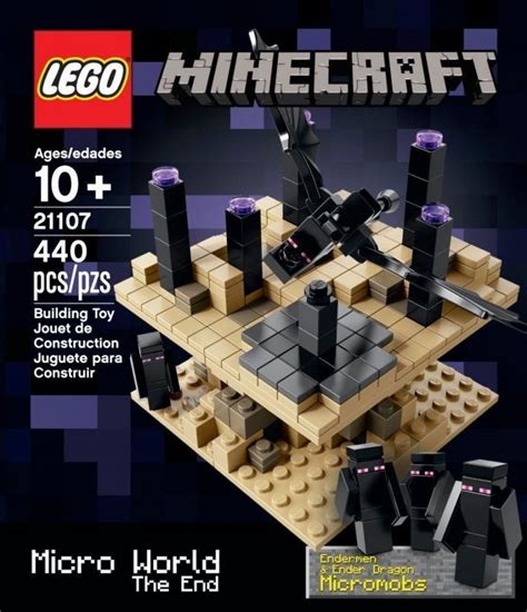 Minecraft Papercraft Set 1 Lego Minecraft Set Microworld The End New