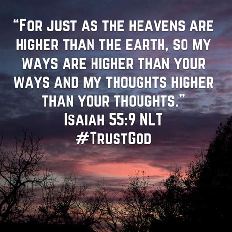Isaiah 559 For Just As The Heavens Are Higher Than The Earth So My