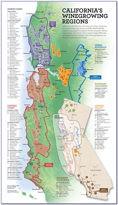 Northern California Winery Map Maps Resume Examples Xg5bbge5lY