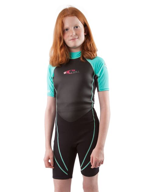 Oneill Reactor Hybrid Neoprenelycra Shorty Kids Wetsuit For Swim Surf