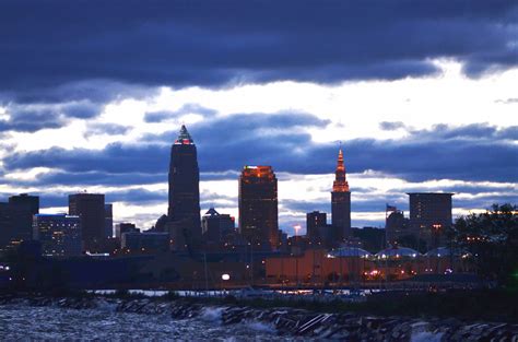 Cleveland Ohio Morning Skyline Erik Drost Flickr
