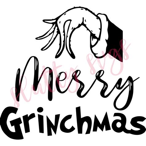 Merry Grinchmas Christmas Grinch Svg File Cricut Etsy