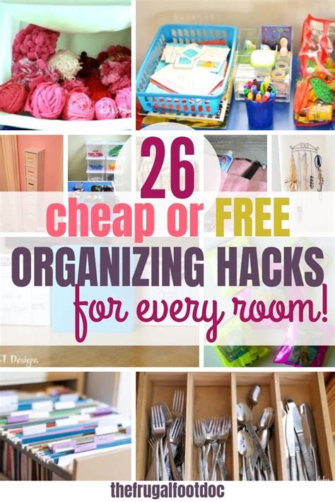 Getting Organized On A Budget Cheap Or Free Diy Hacks Diy On A