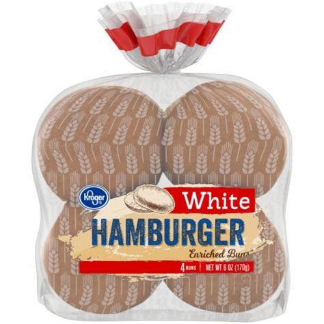 Kroger White Hamburger Buns Ct Oz Kroger