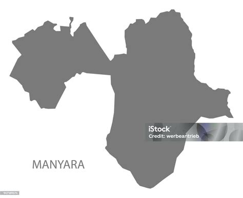 Vetores De Manyara Mapa Da Forma De Ilustração De Tanzânia E Mais
