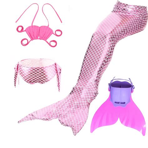 Little Mermaid Tails For Swimming Costume Mermaid Tail Cosplay Girls