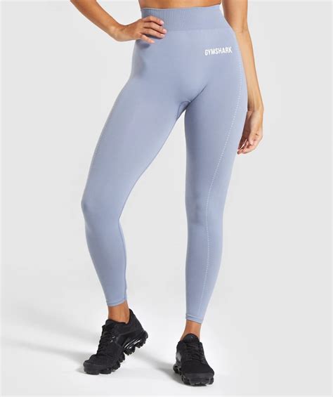 Gymshark Lightweight Seamless Tights Blue Bottoms Leggings