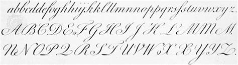 Round Hand Script Calligraphy