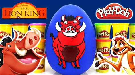 The Lion Guard Pumbaa Giant Play Doh Surprise Egg With The Lion King