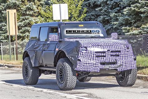 Bronco Warthog Prototype Spied On Raptor 17 Bead Lock Wheels