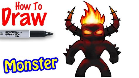 How To Draw The Monster From Roblox Daycare Story Youtube