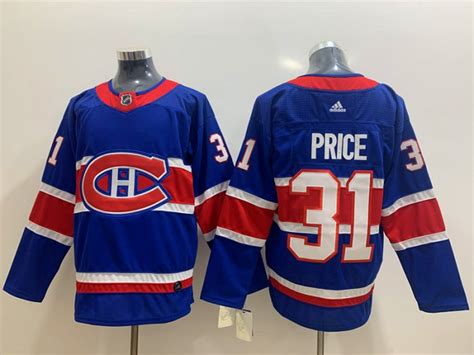 Encouragez votre équipe préférée avec le chandail des canadiens de montréal de la série reverse retro tissu flexible et coupe sur mesure pour un ajustement conf. Montreal Canadiens #31 Carey Price Blue 2021 Reverse Retro ...