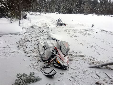 Snowmobilers Who Fell Into Michigan Lake Rescued By Dnr