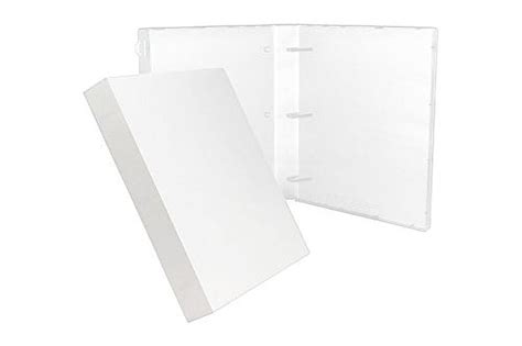 3 Ring Case Binder 15 Inches 3 Pack Clear