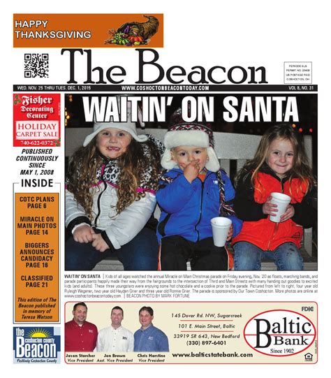 November 25 2015 Coshocton County Beacon By The Coshocton County