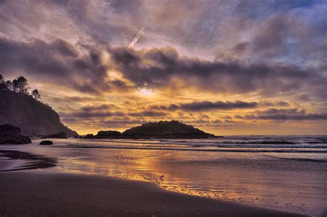 Long Beach Sunset Beach Scene Washington State Don Briggs Flickr