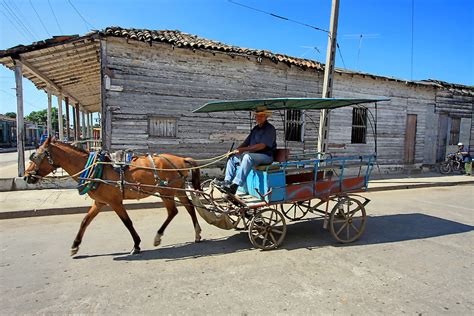Horse And Wagon In Cruces Cienfuegos Cuba Robin Thom Photography