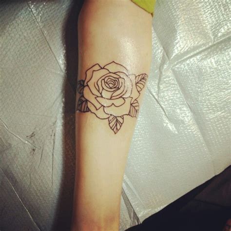 Rose Outline Rose Tattoos Rose Tattoo Forearm Tattoos